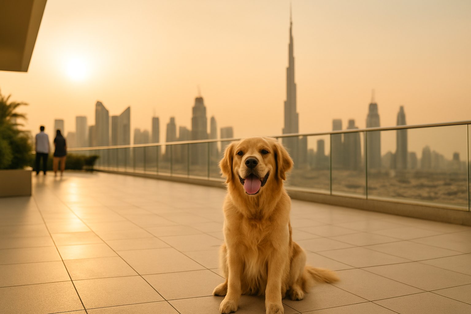 Dubai skyline with pet-friendly communities and waterfront towers